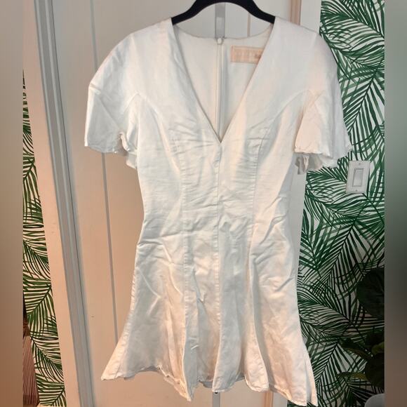 Keepsake The Label Ivory Magnetic Sleeve Mini Dress XS - Picture 2 of 11